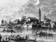 Гравюра острова Повелья во время чумы